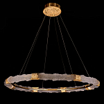 Люстра в форме кольца с золотым декором Warm Heavenly Light варинант исполнения - 8 | Loft Concept в Новосибирске
