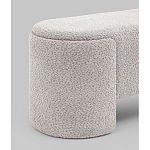 Банкетка Taks букле светло-серый варинант исполнения - 2 | Loft Concept в Новосибирске