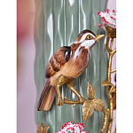 Ваза с птицами и цветами из фарфора с бронзовыми элементами Garden of Eden варинант исполнения - 6 | Loft Concept в Новосибирске