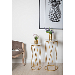 Столик дизайнерский Beige marble варинант исполнения - 2 | Loft Concept в Новосибирске