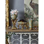 Чаша с орнаментом на бронзовых ножках в виде ангелов Eden Garden варинант исполнения - 9 | Loft Concept в Новосибирске