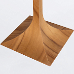 Настольная лампа со скошенным конусовидным абажуром и фигурной ножкой в цвете тик Accord Lighting варинант исполнения - 3 | Loft Concept в Новосибирске