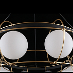 Люстра подвесная круглая с белыми плафонами Martin варинант исполнения - 5 | Loft Concept в Новосибирске