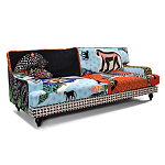 Диван с цветным принтом Qalakabusha Sofa варинант исполнения - 2 | Loft Concept в Новосибирске