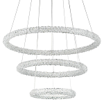 Многоярусная кольцевая люстра с хрустальным декором Gilbertine Crystal Ring Chandelier варинант исполнения - 1 | Loft Concept в Новосибирске