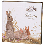 Тарелка закусочная из фарфора с изображением животных Hunting Porcelain Collection варинант исполнения - 2 | Loft Concept в Новосибирске