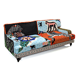 Диван с цветным принтом Qalakabusha Sofa варинант исполнения - 3 | Loft Concept в Новосибирске