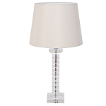 Настольная лампа с кремовым абажуром на фактурном стеклянном основании Source варинант исполнения - 1 | Loft Concept в Новосибирске