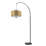 Торшер с декоративным поясом из плетеного бамбука Biuloggicu варинант исполнения - 2 | Loft Concept в Новосибирске