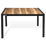 Стол обеденный раздвижной с прямоугольной столешницей на четырех черных ножках Blair варинант исполнения - 2 | Loft Concept в Новосибирске