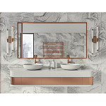 Бра с круглым основанием золотого цвета и двумя вертикальными плафонами Hex Scaffold варинант исполнения - 6 | Loft Concept в Новосибирске