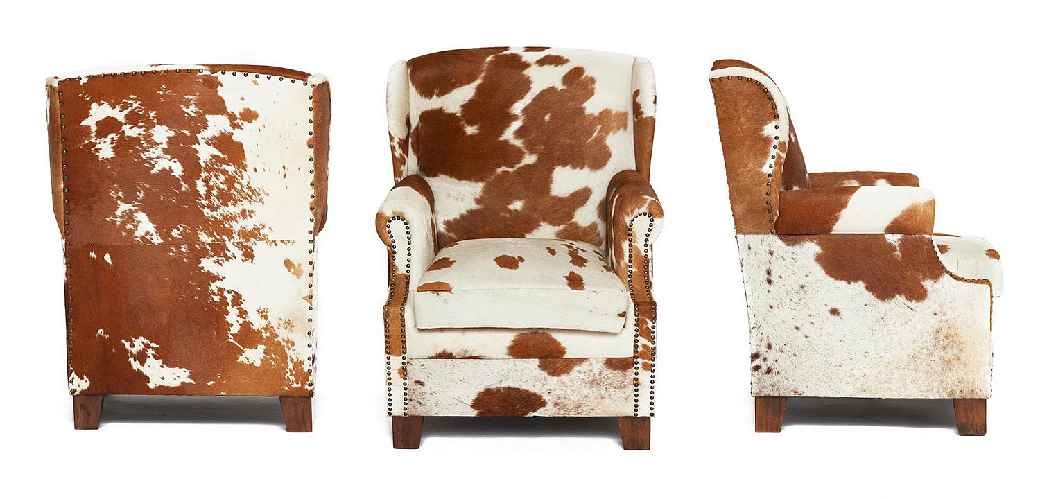 Кресло Cowhide Armchair - Loft-Concept в Новосибирске