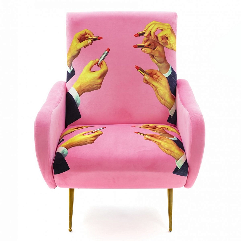 Кресло Seletti Armchair Lipsticks Pink Розовый (Rose) в Новосибирске | Loft Concept 