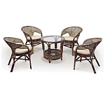 Комплект уличной мебели Sienna Dark Brown варинант исполнения - 1 | Loft Concept в Новосибирске