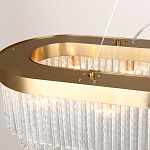 Люстра подвесная овальная со стеклянными трубками Nembus варинант исполнения - 2 | Loft Concept в Новосибирске