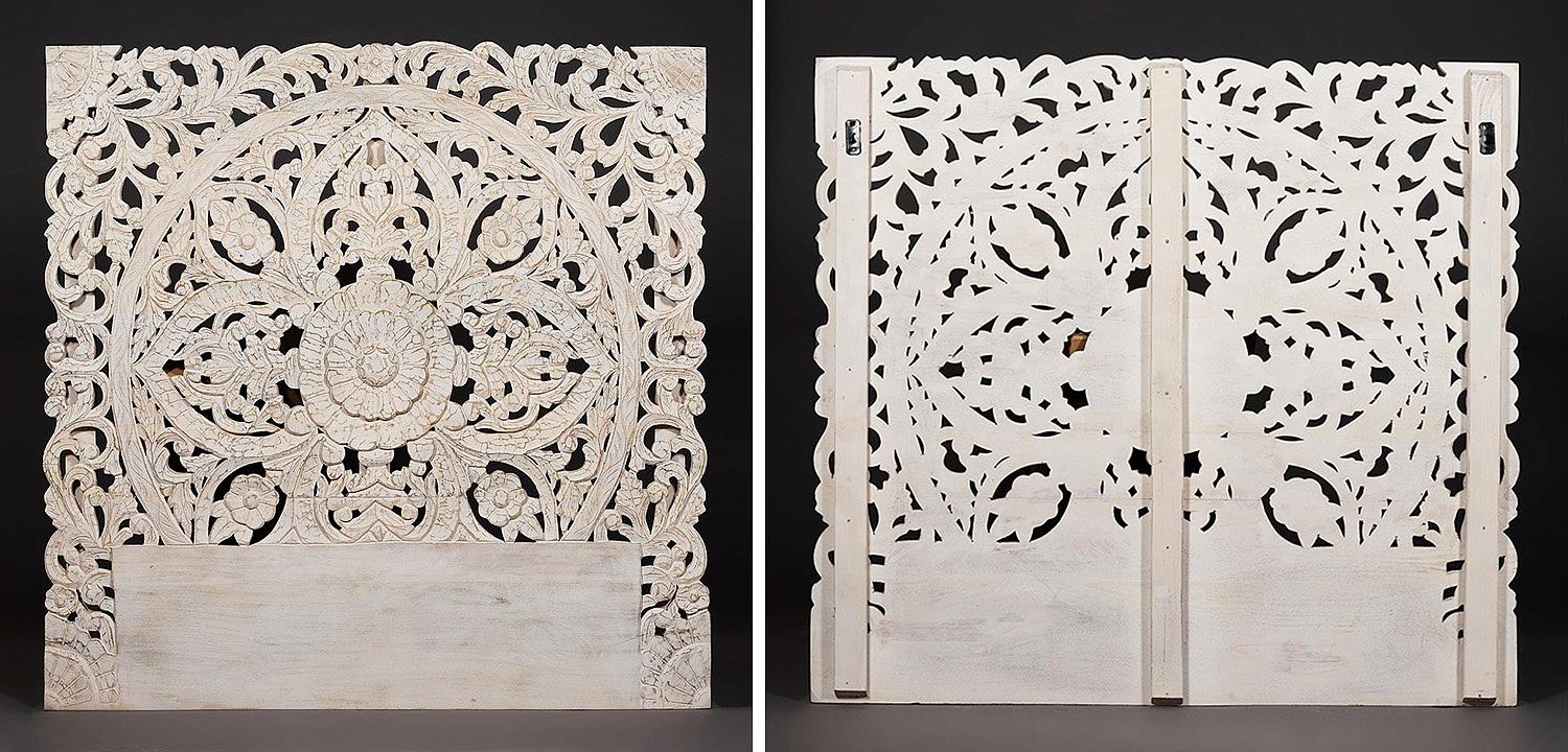 Изголовье-панно Indian antique white Headboard - Loft-Concept в Новосибирске