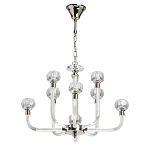 Люстра с 8-ю лампами и гранеными стеклянными плафонами Prism Gala варинант исполнения - 2 | Loft Concept в Новосибирске