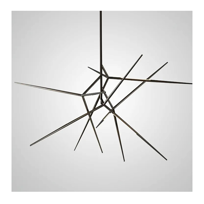 Люстра FLASK Black Глянцевый черный в Новосибирске | Loft Concept 