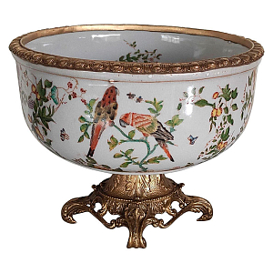 Фруктовница фарфоровая с принтом Fruit