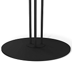 Стол журнальный с круглой столешницей из стекла Gray and Gold Marble варинант исполнения - 5 | Loft Concept в Новосибирске