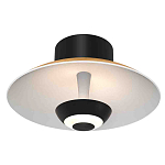 Бра с круглым белым плафоном и черной центральной деталью Natural Harmonie  варинант исполнения - 1 | Loft Concept в Новосибирске