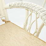 Комплект обеденный из ротанга Eloise grand white варинант исполнения - 7 | Loft Concept в Новосибирске