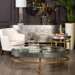 Столик журнальный серебристый с круглой столешницей Showing Refinement варинант исполнения - 3 | Loft Concept в Новосибирске