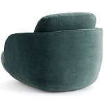 Полукруглое мягкое кресло Halle Green Armchair варинант исполнения - 5 | Loft Concept в Новосибирске
