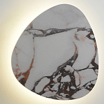 Бра треугольной формы бело-коричневый мрамор Длина 47 см Ginger & Jagger варинант исполнения - 1 | Loft Concept в Новосибирске