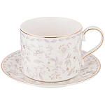 Чайный сервиз из фарфора с цветочным принтом на 6 персон 14 предметов Floral Charm варинант исполнения - 1 | Loft Concept в Новосибирске
