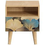 Прикроватная тумба с изображением на ящике Elise Nightstand варинант исполнения - 8 | Loft Concept в Новосибирске