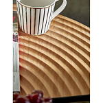 Журнальный столик с круглой фактурной столешницей из натурального дерева Vortex варинант исполнения - 5 | Loft Concept в Новосибирске