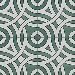 Дизайнерская плитка с узором Петли варинант исполнения - 1 | Loft Concept в Новосибирске