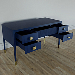 Письменный стол с 4-мя ящиками Elsa Dreams Blue варинант исполнения - 3 | Loft Concept в Новосибирске