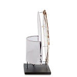 Настольная лампа из перламутра и дерева на подставке Indonesian Shell варинант исполнения - 5 | Loft Concept в Новосибирске