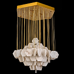 Люстра с фигурными подвесками из натурального камня Glowing Spheres варинант исполнения - 3 | Loft Concept в Новосибирске