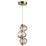 Подвесной светильник с 3-мя рифлеными стеклянными шарами Marcelh Light варинант исполнения - 2 | Loft Concept в Новосибирске