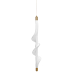 Люстра с белым скрученным плафоном Golden Swirl варинант исполнения - 1 | Loft Concept в Новосибирске