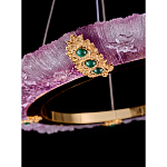 Люстра в форме кольца розовая Warm Pink Light варинант исполнения - 4 | Loft Concept в Новосибирске