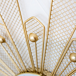 Часы настенные из металла в виде солнца с белым циферблатом Mirror Tower Clock варинант исполнения - 2 | Loft Concept в Новосибирске