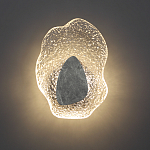 Бра с волнообразным стеклянным плафоном и вставкой из мрамора Liquid Stone варинант исполнения - 4 | Loft Concept в Новосибирске