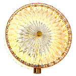 Бра с плафоном из рельефного стекла Peony Glass Bronze  варинант исполнения - 2 | Loft Concept в Новосибирске