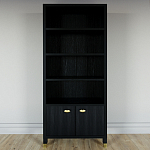 Книжный Стеллаж Elsa Dreams Black с задней стенкой варинант исполнения - 5 | Loft Concept в Новосибирске