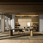 Дизайнерский рабочий стол из металла BLEVIO Table варинант исполнения - 2 | Loft Concept в Новосибирске