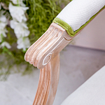 Стул с подлокотниками золотистый из бука с изображением птиц и цветов Blooming Birds варинант исполнения - 2 | Loft Concept в Новосибирске