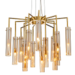 Люстра со стеклянными цилиндрическими плафонами Luminous Cylinders Amber варинант исполнения - 1 | Loft Concept в Новосибирске