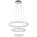 Многоярусная кольцевая люстра с хрустальным декором Gilbertine Crystal Ring Chandelier варинант исполнения - 2 | Loft Concept в Новосибирске
