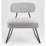 Кресло лаунж Kate букле серый варинант исполнения - 4 | Loft Concept в Новосибирске