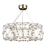 Люстра с тонкой металлической конструкцией цвета золото Quasar варинант исполнения - 1 | Loft Concept в Новосибирске