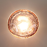 Бра с круглым плафоном из прозрачного стекла с пузырьками воздуха Effervia  варинант исполнения - 6 | Loft Concept в Новосибирске